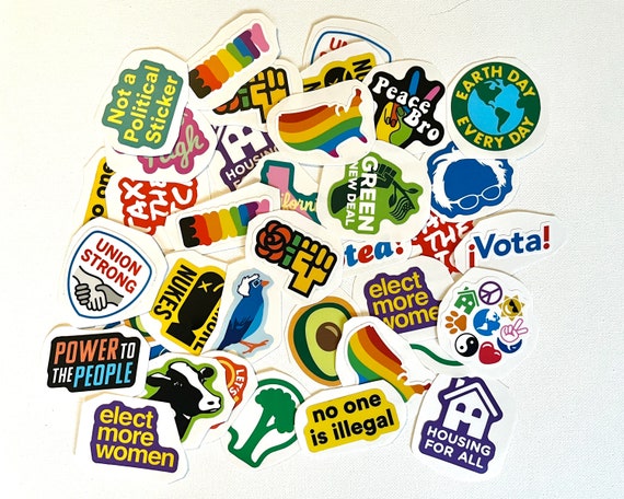 Fun Progressive Leftist Political Stickers