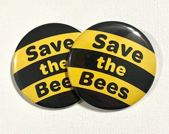 Save the Bees Buttons