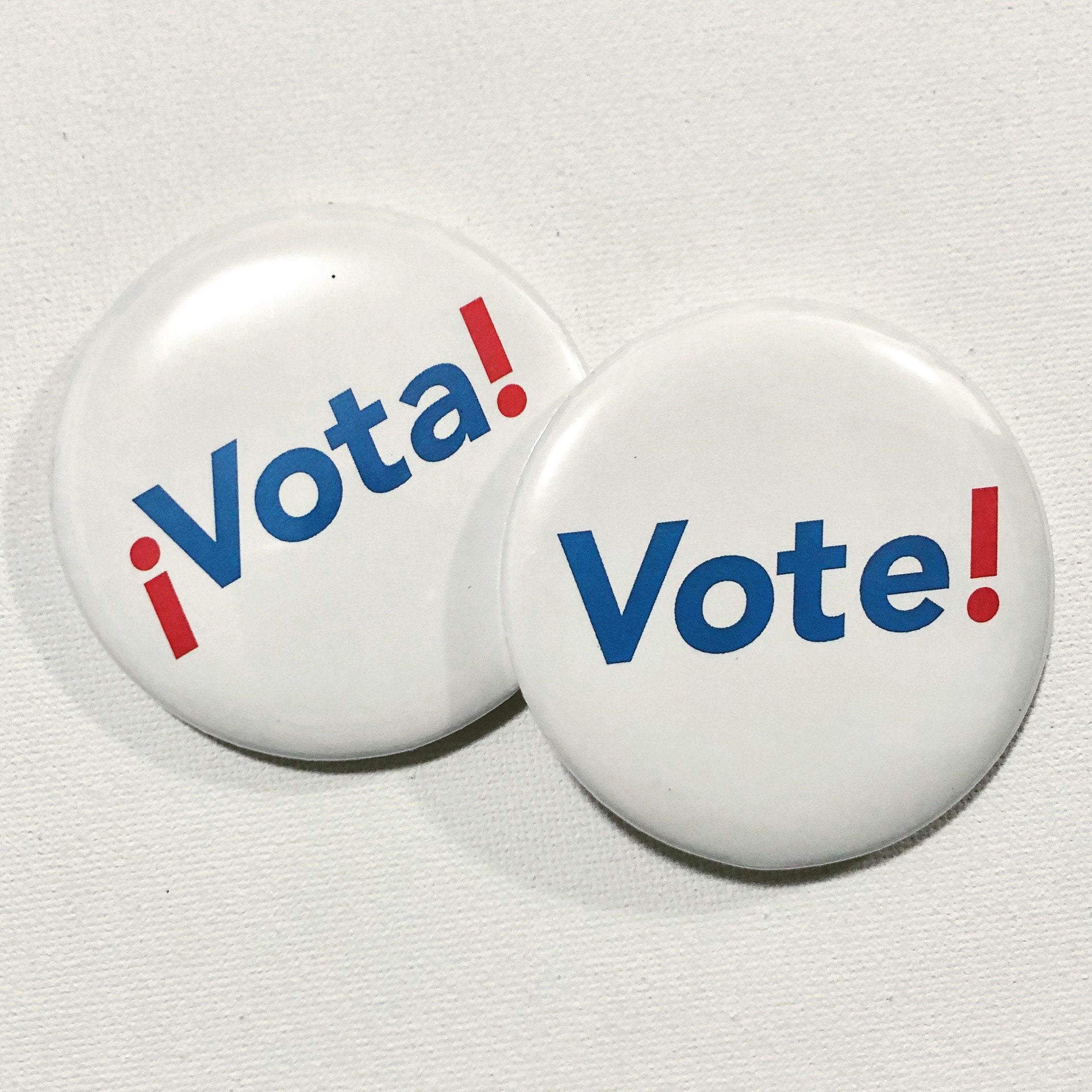 Vote / Vota Pin-Back Buttons