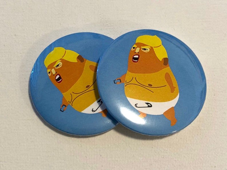 Baby Trump Blimp Buttons 2-Pack