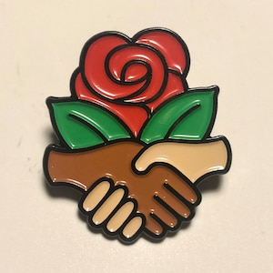 DSA Democratic Socialists of America Metal Enamel Pin