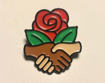 DSA Democratic Socialists of America Metal Enamel Pin