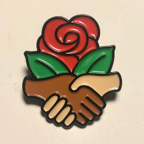 DSA Democratic Socialists of America Metal Enamel Pin