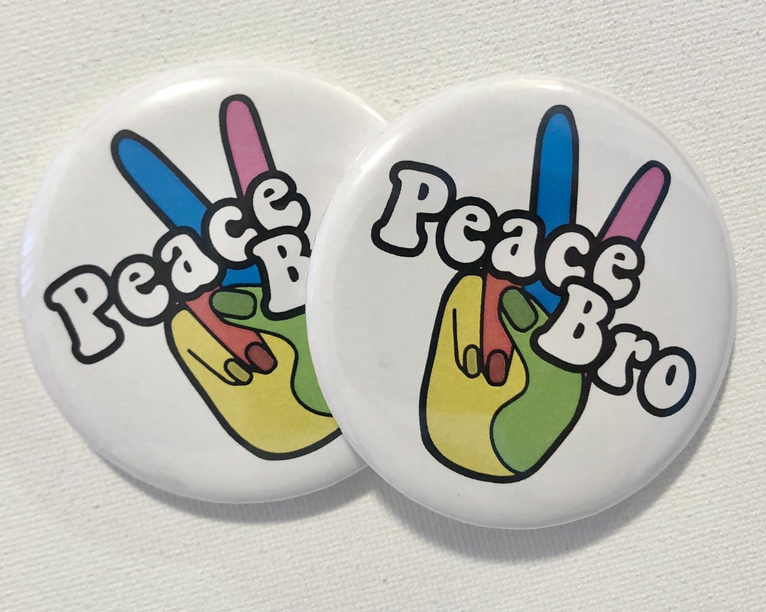 Peace Bro Buttons - Etsy