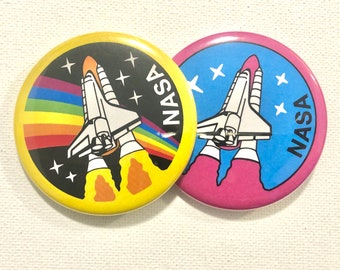 NASA LGBT LGBTQ Trans Pride Buttons