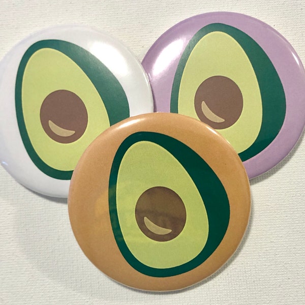 Avocado Pin-back Buttons