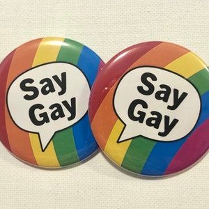 Say Gay saygay dontsaygay Buttons