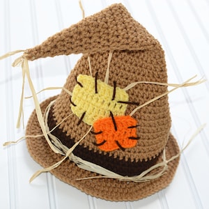 Toddler Scarecrow Hat/ Halloween Costume/ Baby Halloween Hat/ Baby Boy Scarecrow