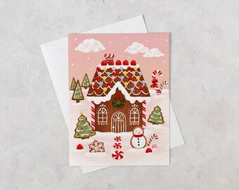 Gingerbread Kingdom - Christmas Card - Greeting Card - Merry Christmas - Greeting Card - Illustrated Card