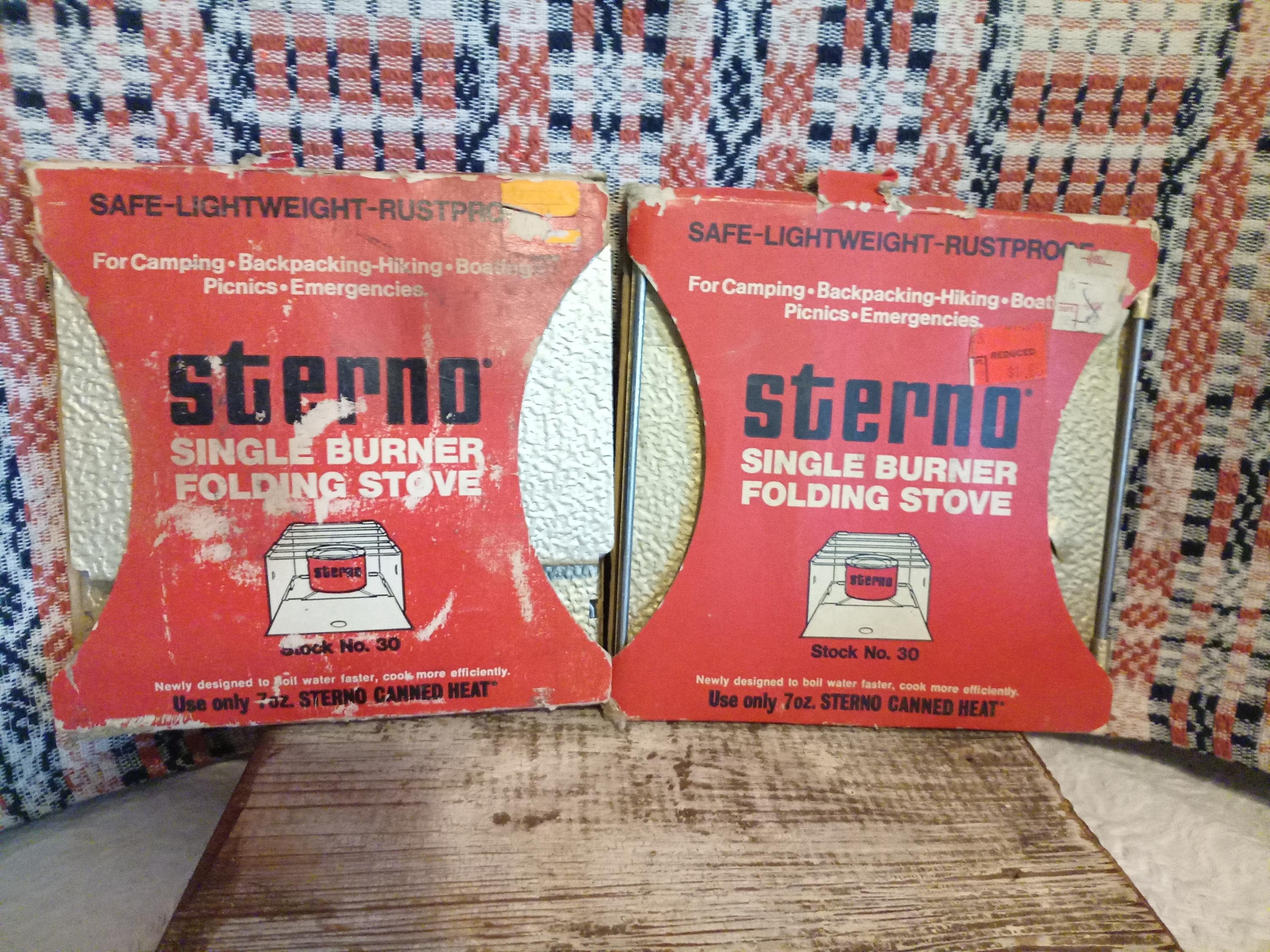 Vintage Sterno Cook Stoves, Set of 2, Single Burner Camp Stove