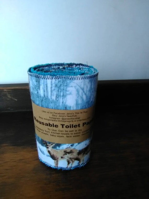 Reusable family cloth toilet paper roll flannel grab bag Reusable family cloth toilet paper roll flannel grab bag