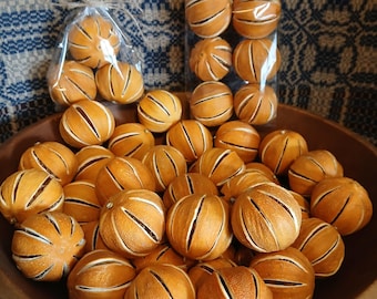 Whole Dried Orange for Primitive Decor or Potpourri, Bowl Fillers