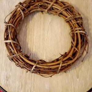 8 inch Grapevine Wreath, crafting or decor, candle ring