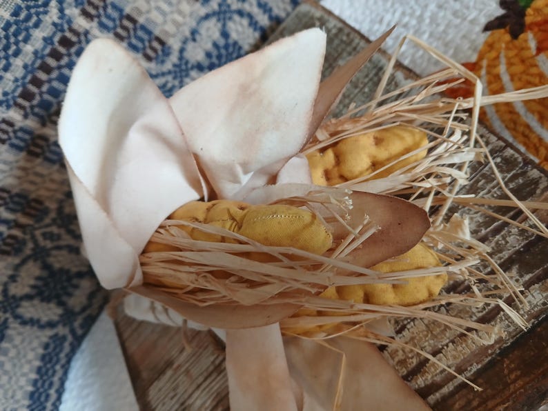 Primitive Corn Bowl Fillers, Set of 3 Corn on the Cob Faux Corn Bowl ...