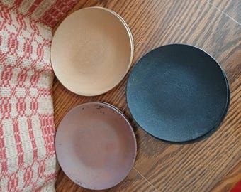 Primitive Wood Plate for Decorative Purposes, Candle Plate