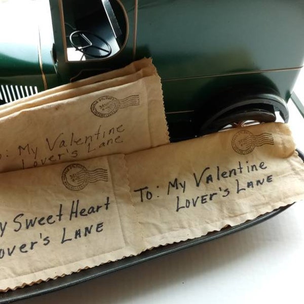 Love Letter Bowl Fillers, Primitive Valentine's Day Decor