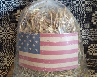 Primitive Grass Bowl Filler Flag Design