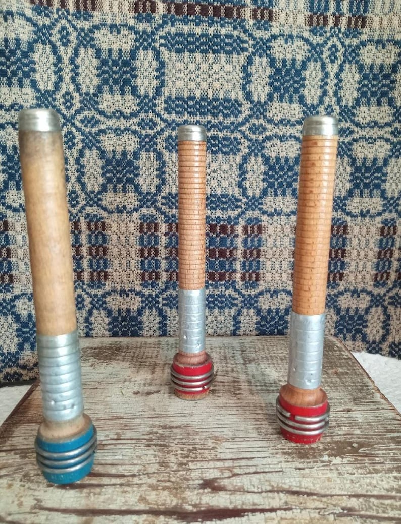 Vintage Wood Bobbin, Sewing Room Decor, or Craft Supply, Sold Individually image 3