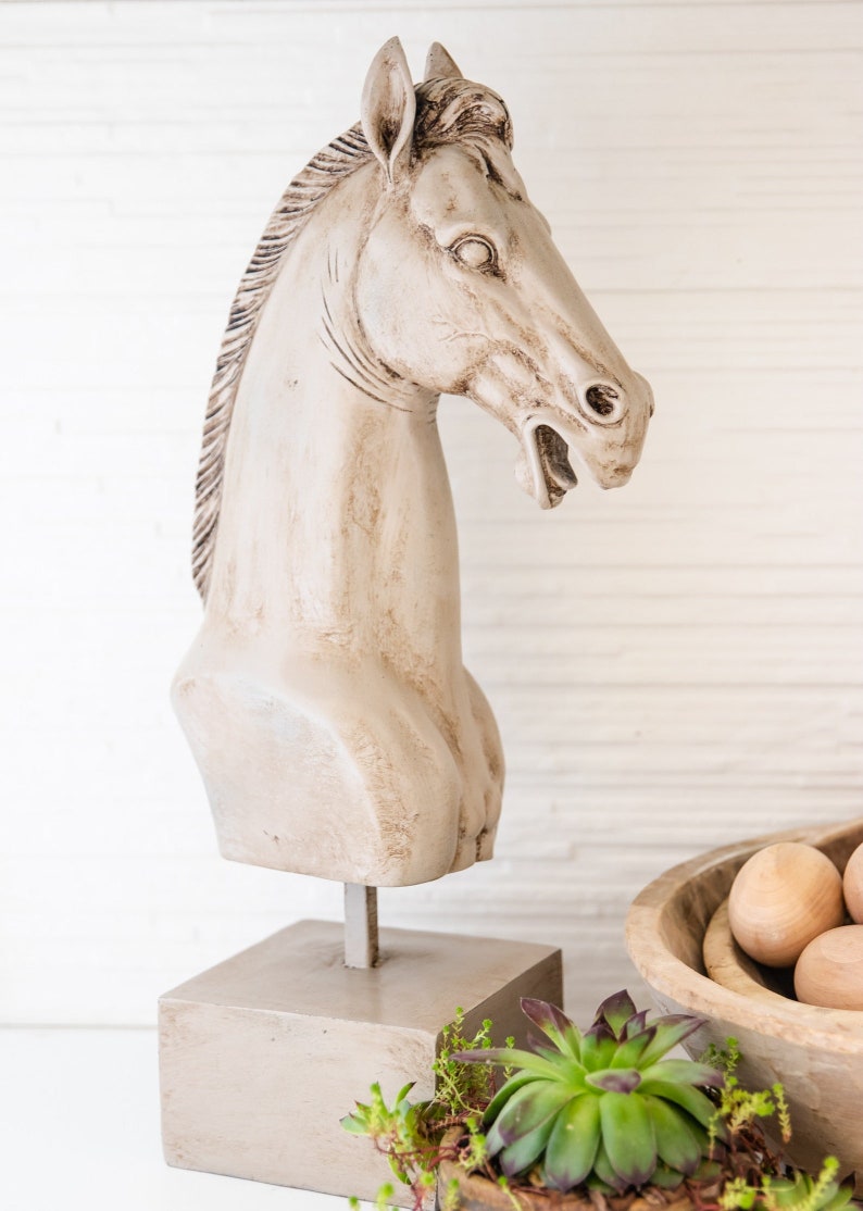 Horse Head Statue/french Provincial Table Centerpiece/french Etsy