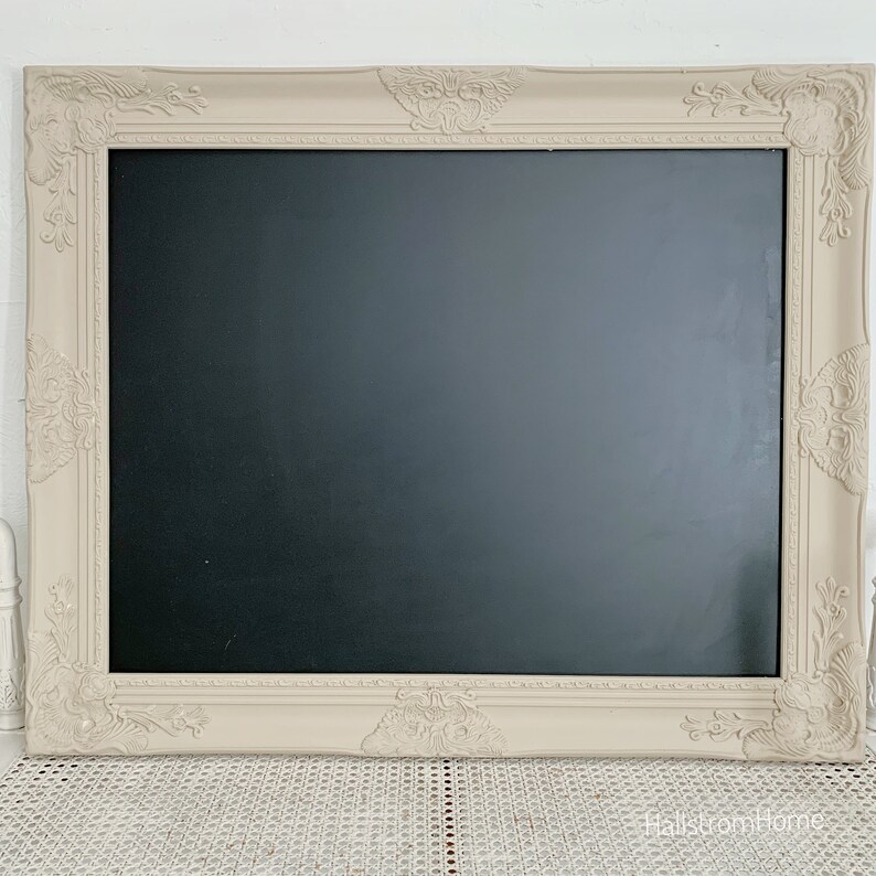 Framed Chalkboard\\ Office Magnetic Chalkboard Framed\\ Shabby Chic Decor\\ Large Party Sign