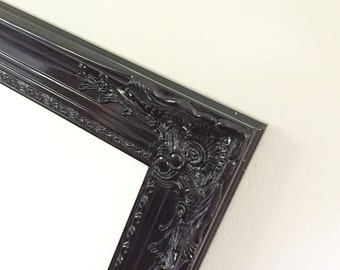 Black Dry Erase Board, Farmhouse White Board, Ornate Frame