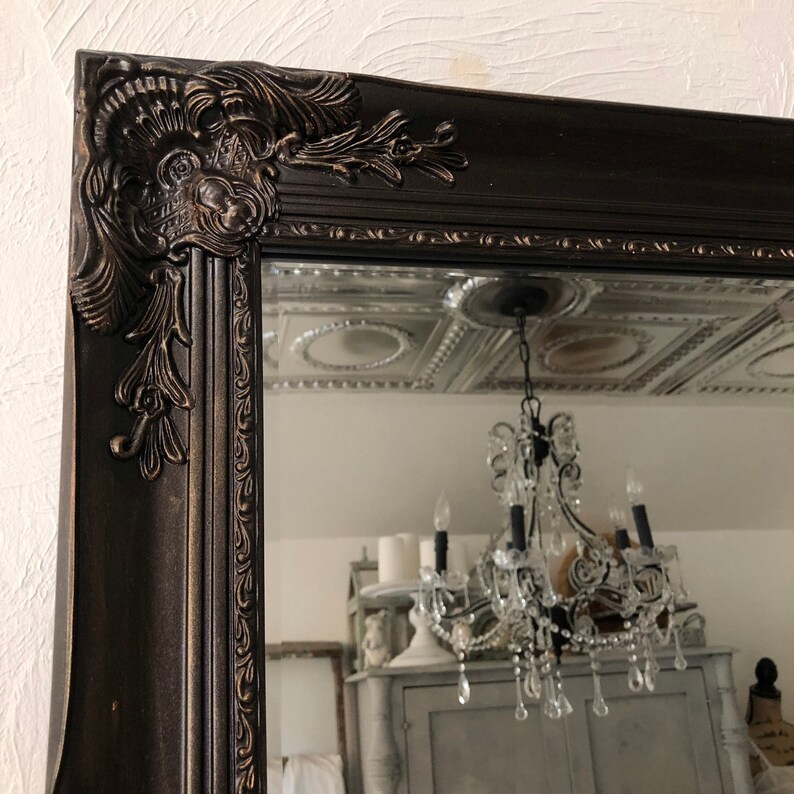 Oil Rubbed Bronze Mirror Farmhouse Shabby Chic Bathroom Vanity