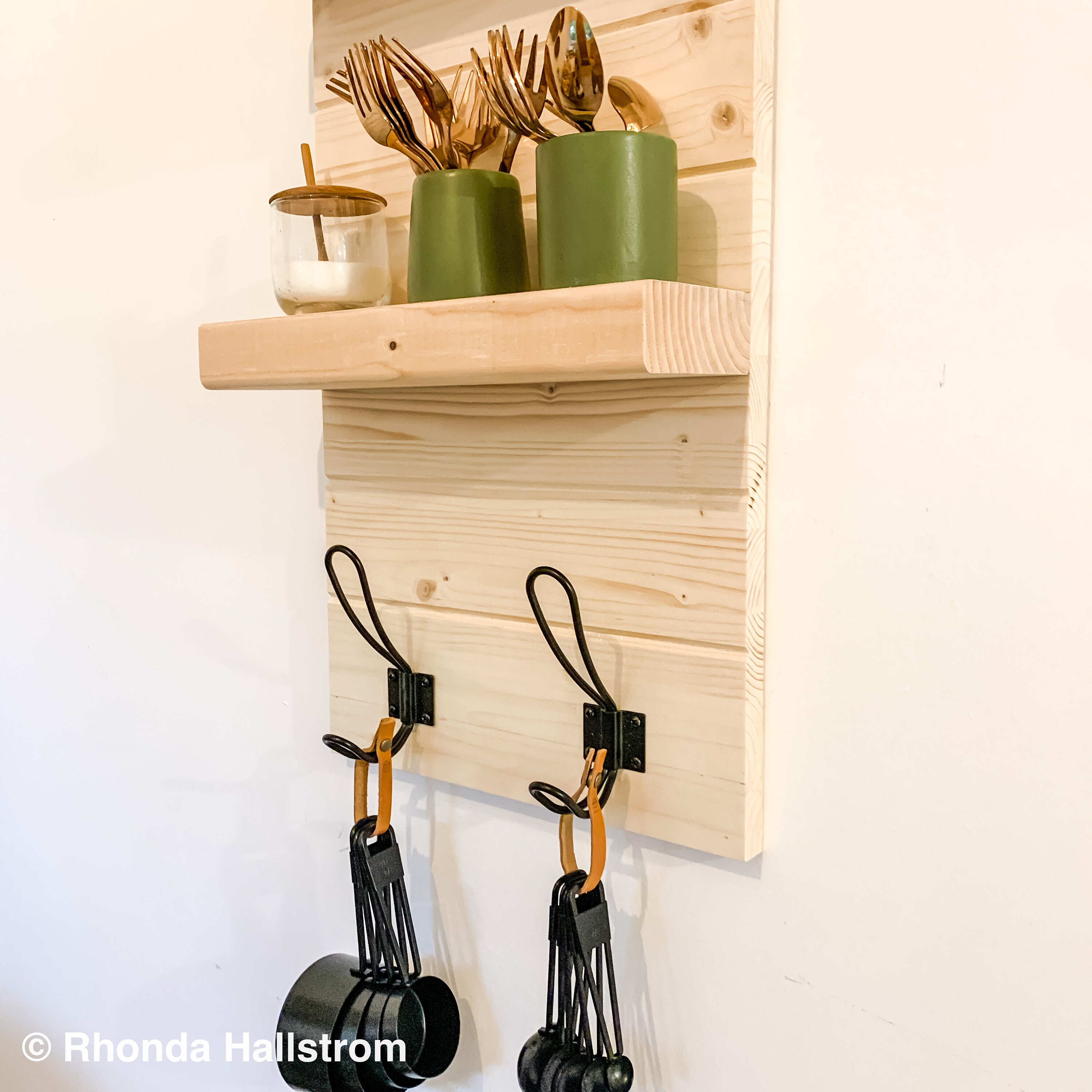 Modern Farmhouse Bathroom Wall Shelf With Hooks/handmade Etsy
