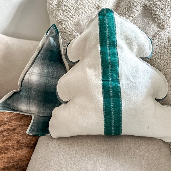 Christmas Tree Shaped Pillow Etsy