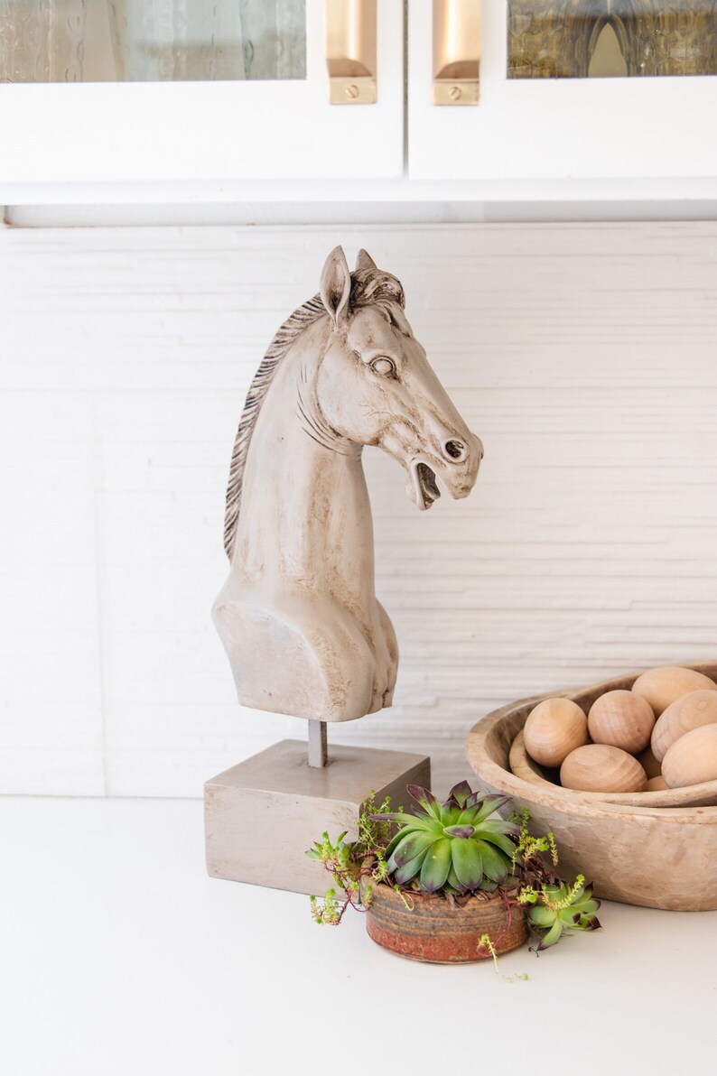 Horse Head Statue/french Provincial Table Centerpiece/french Etsy