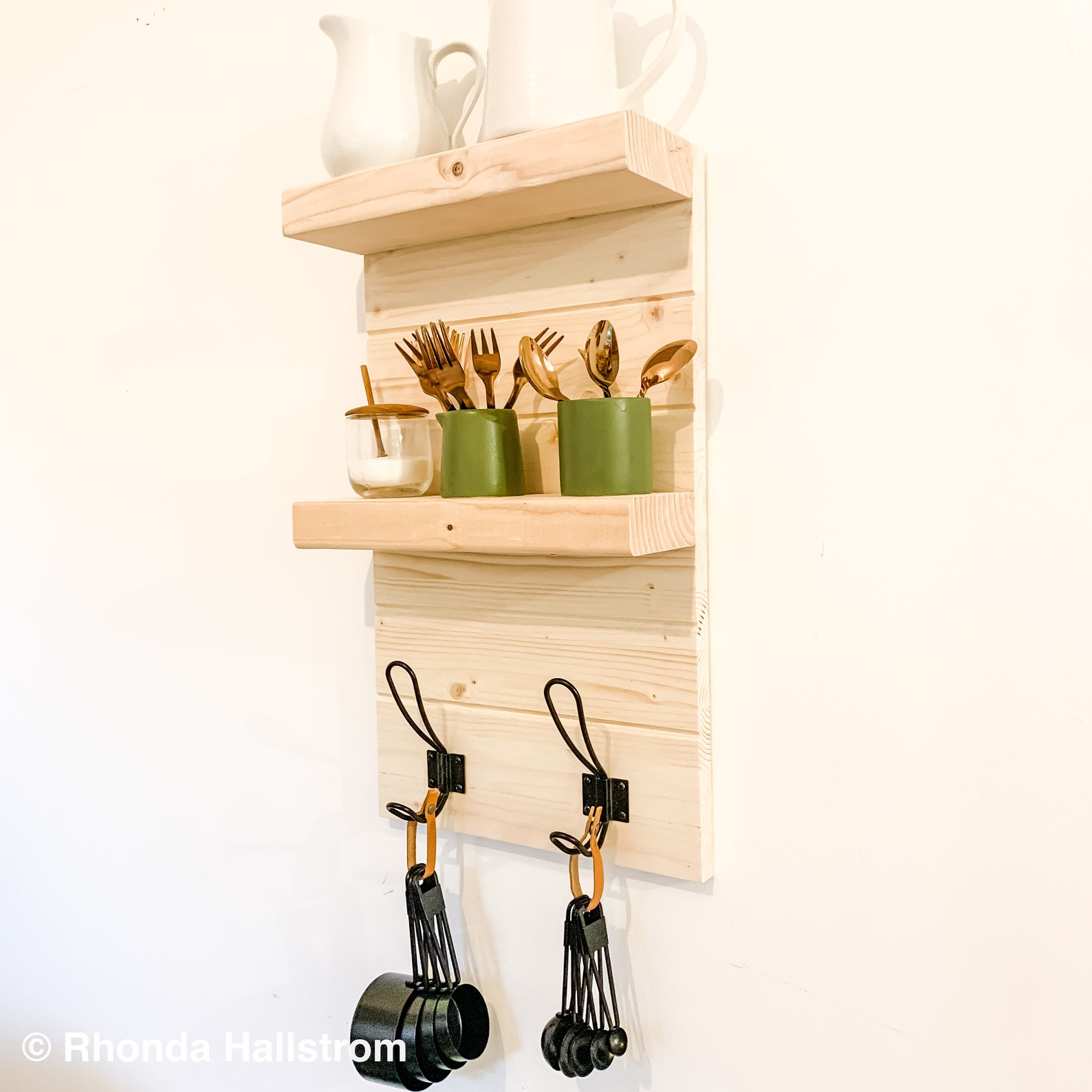 Modern Farmhouse Bathroom Wall Shelf With Hooks/handmade Etsy