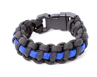 Thin Blue/Red Line Paracord Bracelet