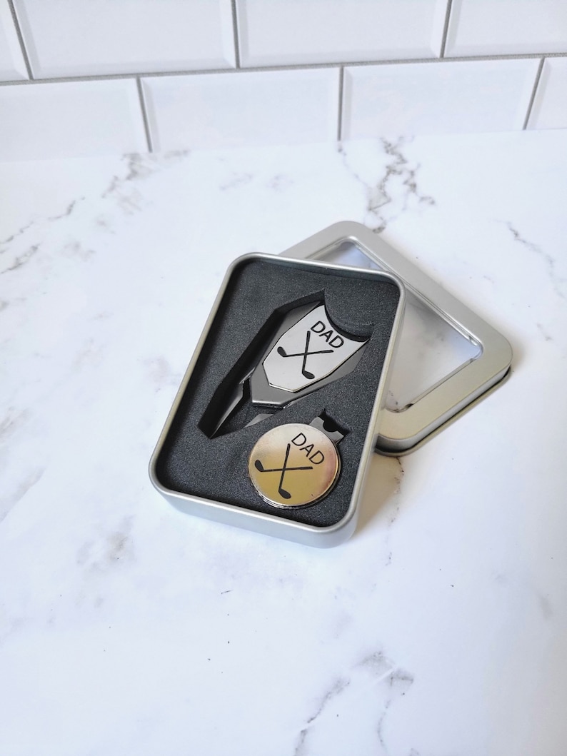 Personalized Divot Tool Set, Ball Marker, Golf Gifts for Men, Fathers Day Golf Gift, Gift for Him, Groomsmen Gift image 5