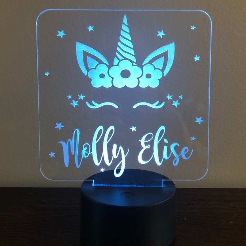 Personalized Night Light Unicorn Night Lights (girlybuilds)