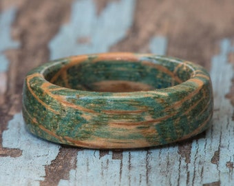 Aqua Blue Tennessee Whiskey Barrel Ring