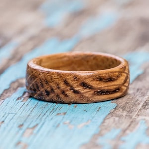 Kentucky Bourbon Barrel Wood Ring - Whisky Barrel Ring Houten Ring Mannen Wedding Band Verlovingsring Wood Anniversary Gift Groomsmen Gift