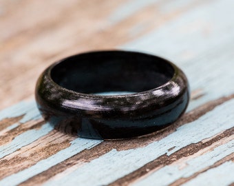 Ebony Wood Ring
