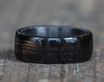 Black Tennessee Whiskey Barrel and Carbon Fiber Ring