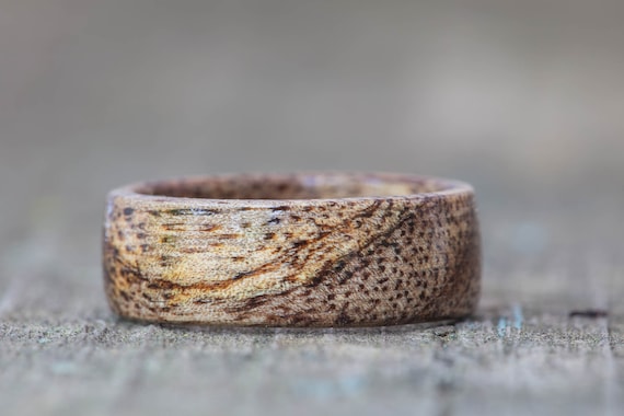 Handmade Mango Wood Ring: Custom Wedding Band - Etsy