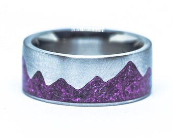 Sugilite Mountain Inlay Ring