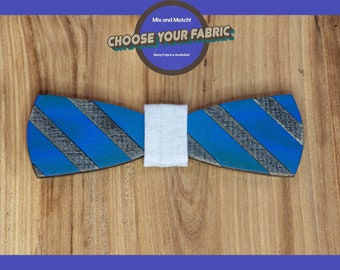 Kentucky Basketball Court Stripe Wood Bowtie