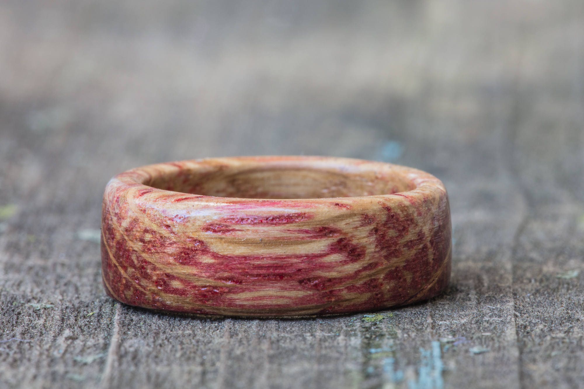 Red Tennessee Whiskey Barrel Ring