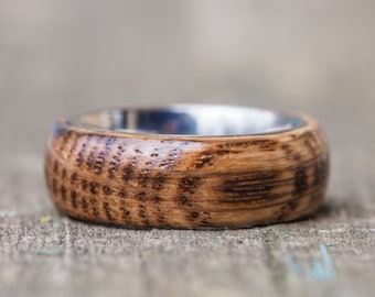 Tennessee Whiskey Barrel and Titanium Ring