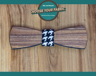 Skinny Koa Wood Bowtie