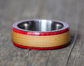 Detroit Red Wings Joe Louis Arena Wood Ring