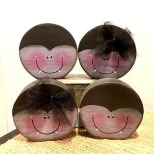Restocked! Cute monsters. Wood Dracula. Halloween tiered tray. Halloween decor. Modern Prims. Fall decor. Halloween monsters. Wooden vampire