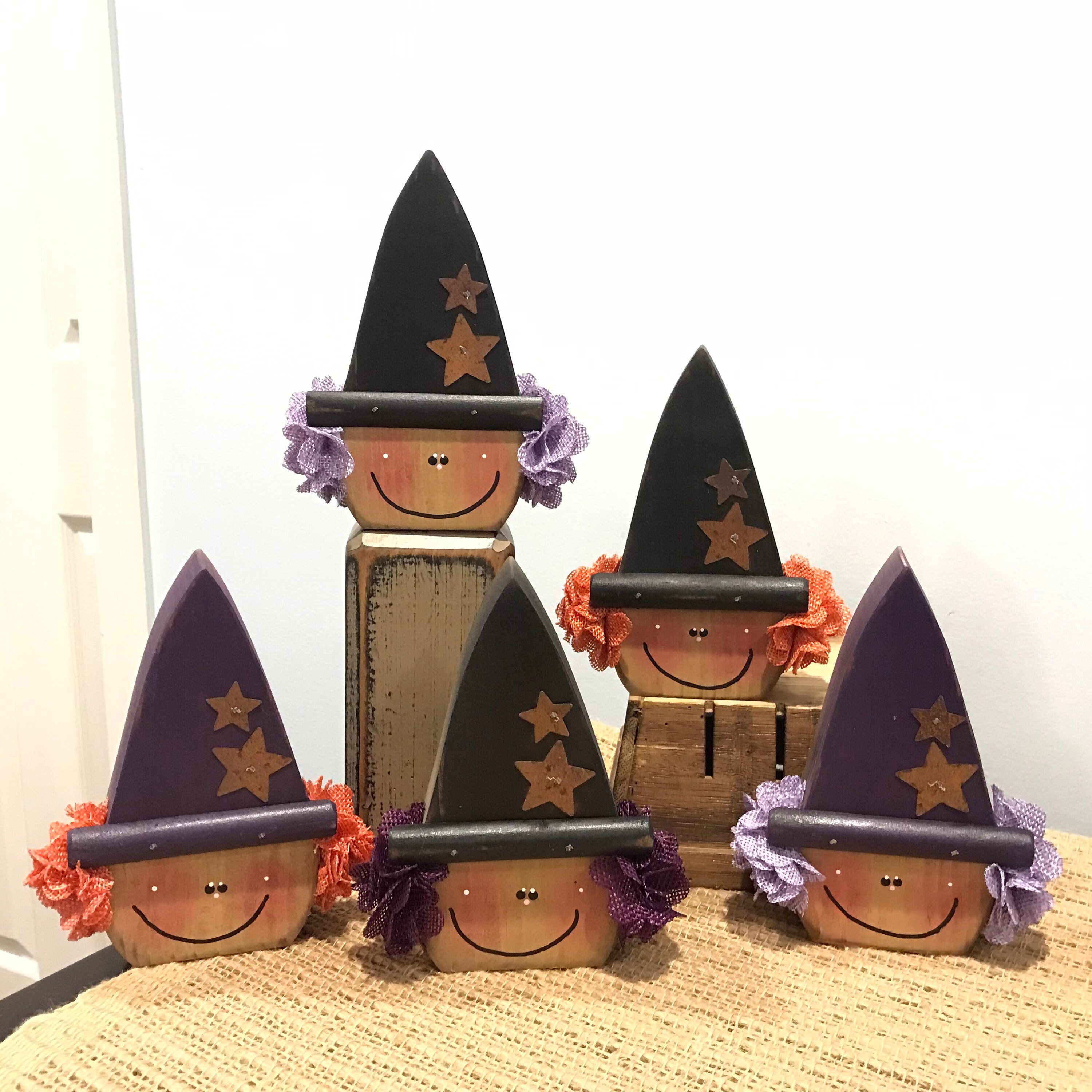 Wooden Witches. Wood Witch Decor. Cute Witch. Fall Decor. - Etsy
