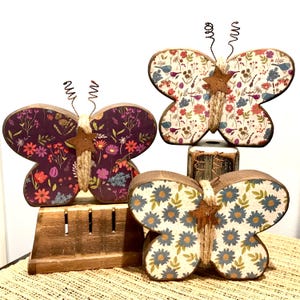 Butterfly decor. Colorful wooden butterflies. Spring wood. Spring decor. Summer decor. Modern Prims. Wooden butterfly. Floral butterflies.