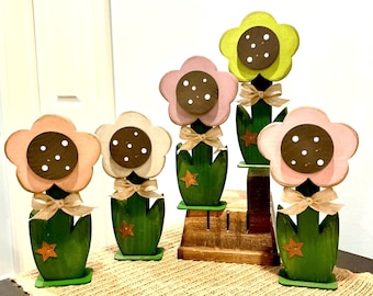 Pastel colorful wood sunflowers. Wooden sunflower. Wood fall decor. Fall decor. Handmade wooden flowers. Yellow sunflowers. Fall flowers