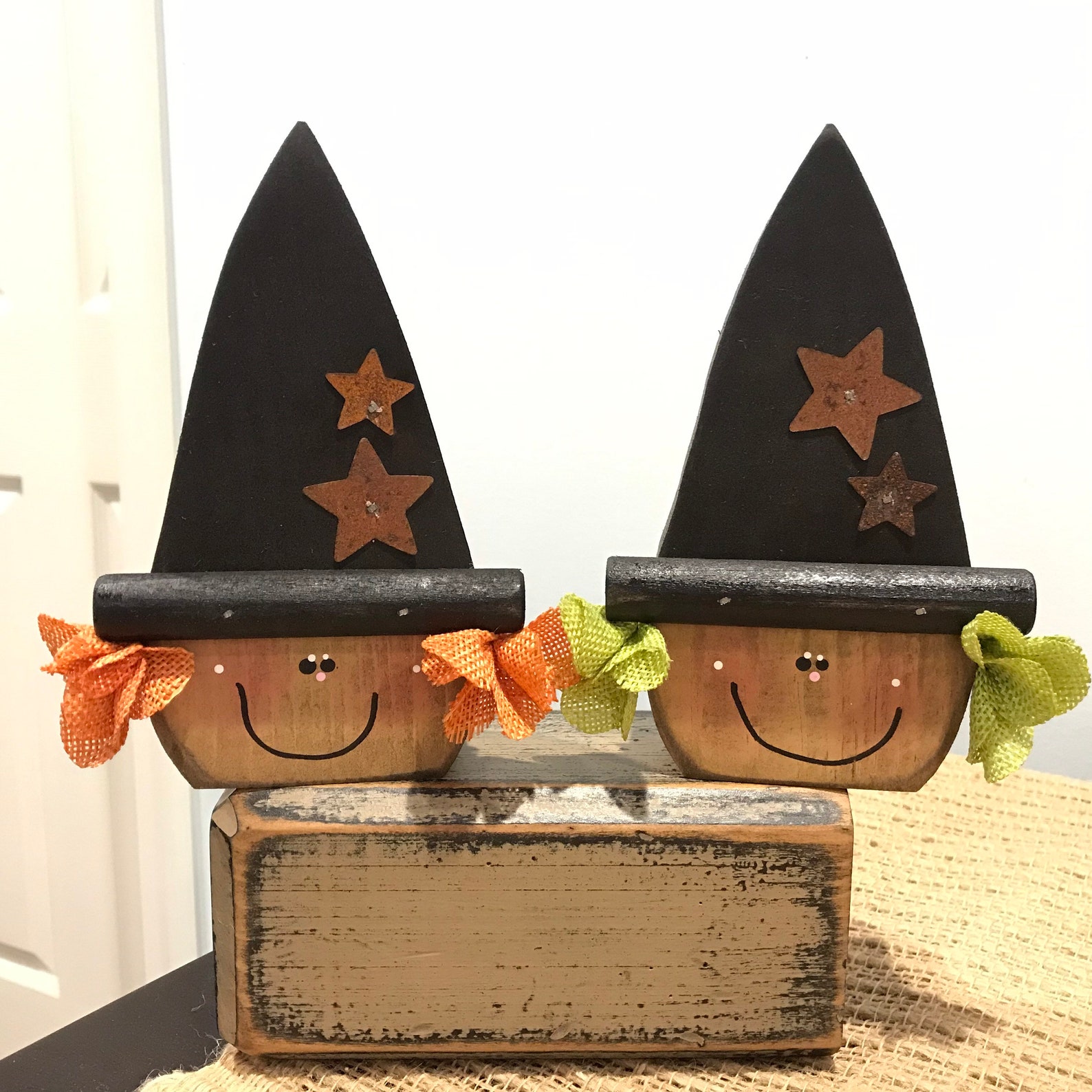 Wooden Witches. Wood Witch Decor. Cute Witch. Fall Decor. | Etsy