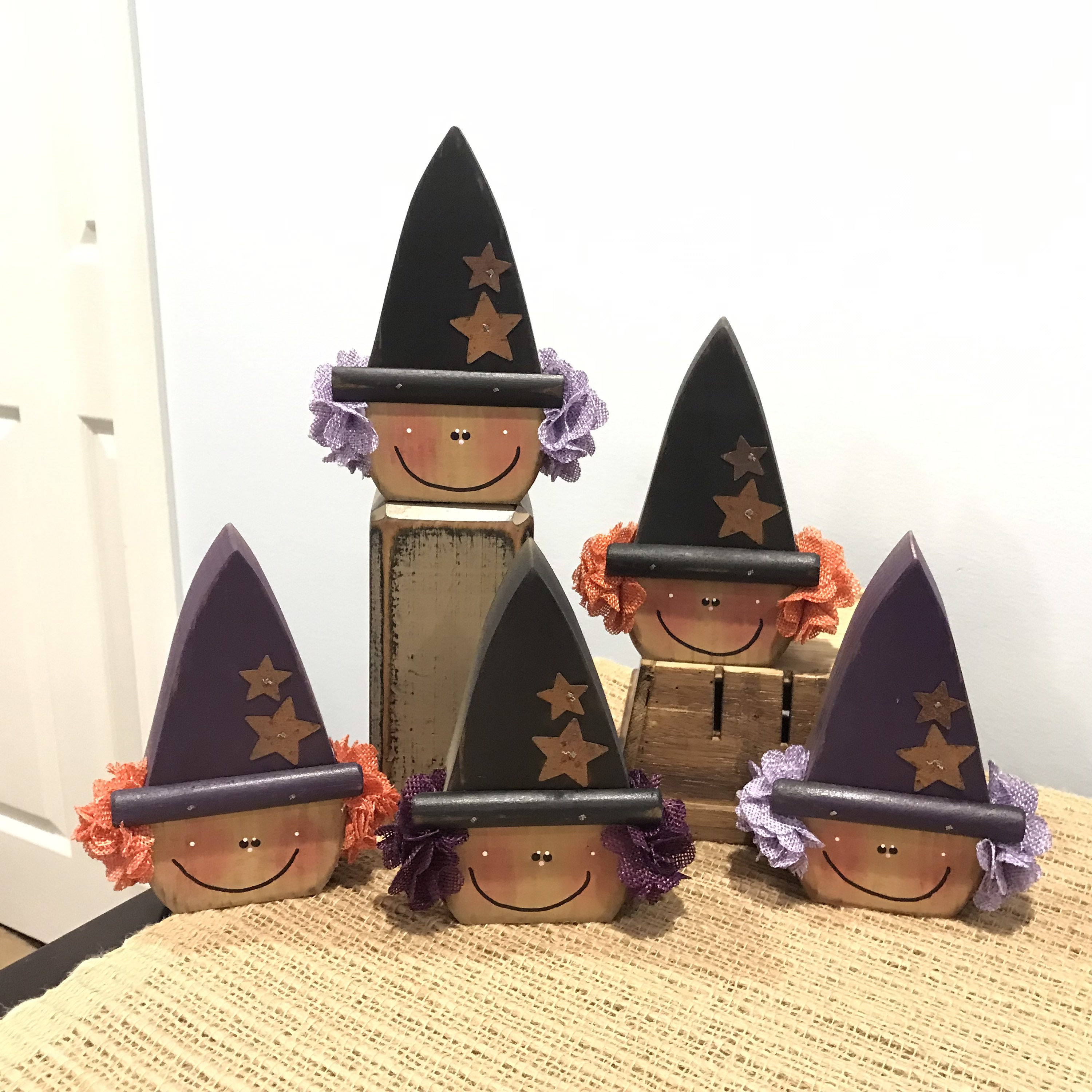 Wooden Witches. Wood Witch Decor. Cute Witch. Fall Decor. - Etsy